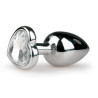 EasyToys Anal Collection Plug bijou Argent en coeur - SMALL 6.3 x 2.6 cm
